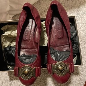 Burberry Buckle Round Ballerina Flat